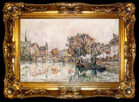 framed  Paul Signac pont neuf, ta009-2